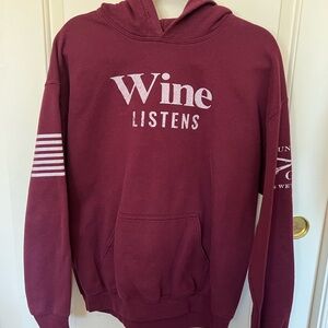 Grunt Style Wine Listens Burgundy Sweatshirt - Size L